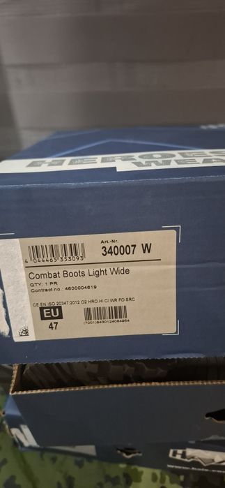 Buty wojskowe taktyczne Haix Combat Boots Light r 47W