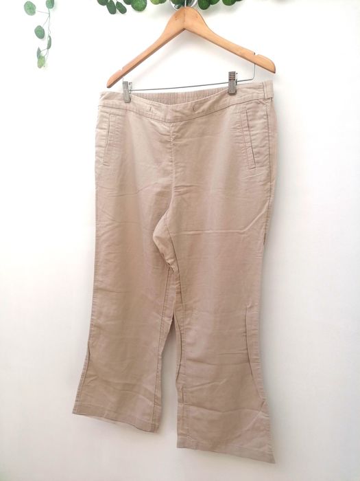 Calças Cremes / Beges Largas