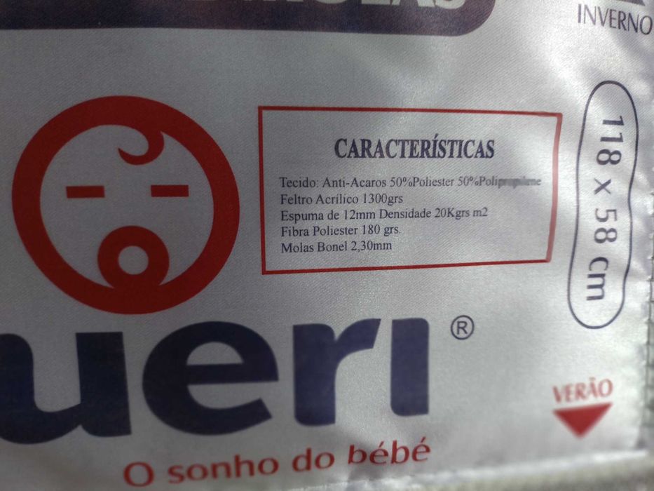 Colchão para bebé, de molas em excelente estado