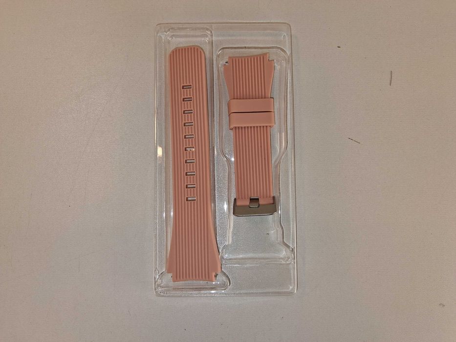 E161 Pasek Do Zegarka Samsung Galaxy 46mm Różowy Silikonowy