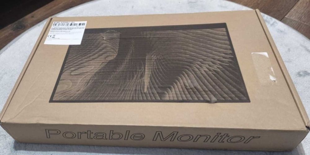 HGFRTEE 18,5-calowy przenośny monitor 100 Hz z podstawką