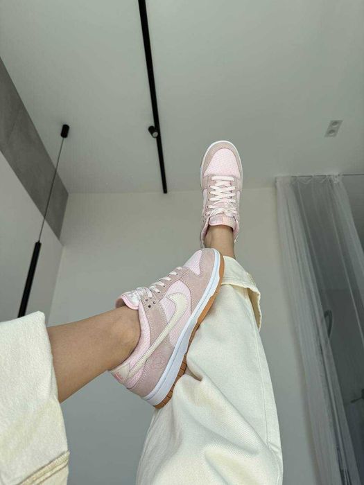 Женские кроссовки Nike Dunk Low Teddy Bear Pink 36-41 Хит! Наложка!