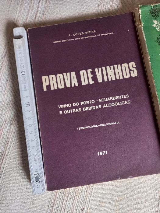 Dois livros antigos sobre vinhos