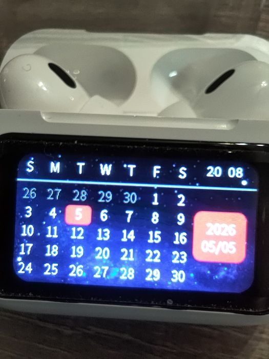 Бездротові навушники ERAZER A9 Pro2 з сенсорним екраном у зарядному кейсі білі