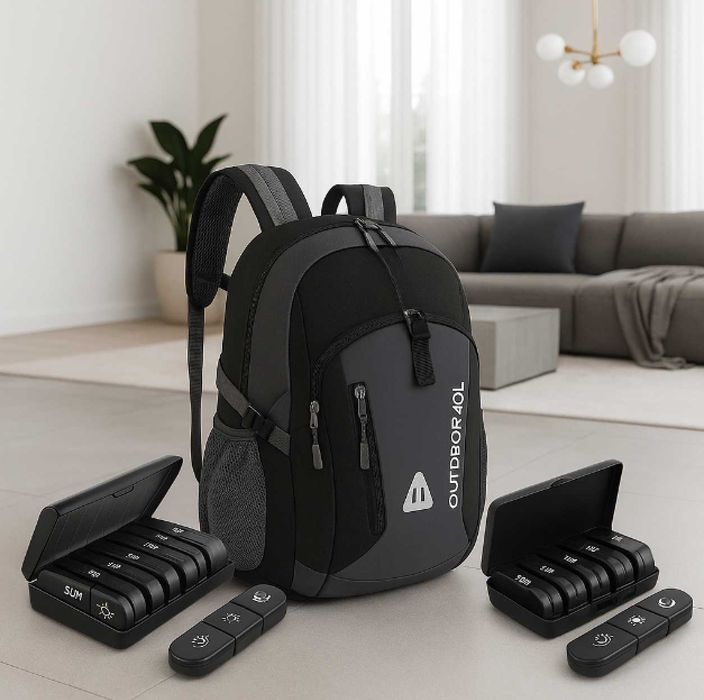 Zestaw Mocny XXL Plecak Turystyczny 40L Biwakowy w Góry + GRATIS