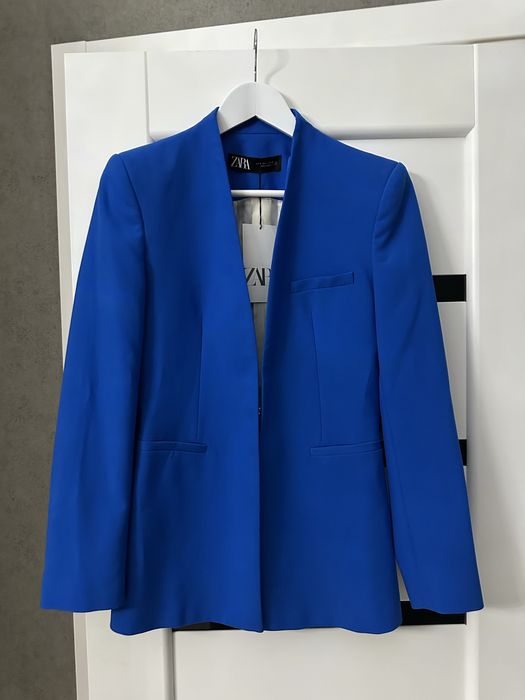 Синій блейзер/піджак ZARA Зара (36/S)