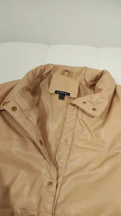 Jaqueta Puffer em Couro