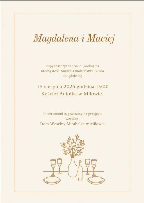 Zaproszenia ślubne