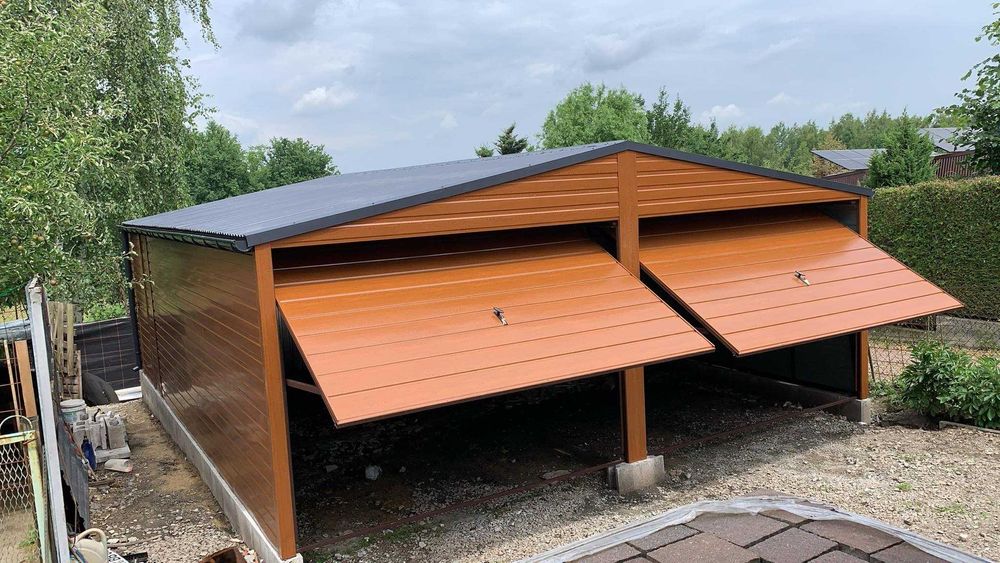 Garaże blaszane Premium, każdy wymiar, producent, profil zamknięty