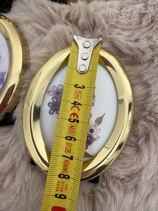 Zestaw 4 złotych ramek na zdjęcia mini