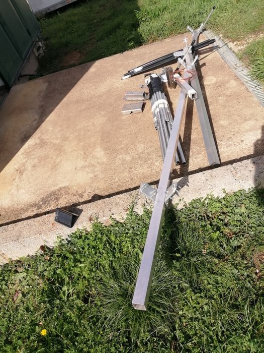 Vendo Antena Delta Loop de 4 elementos fabrico caseiro64750663219330123