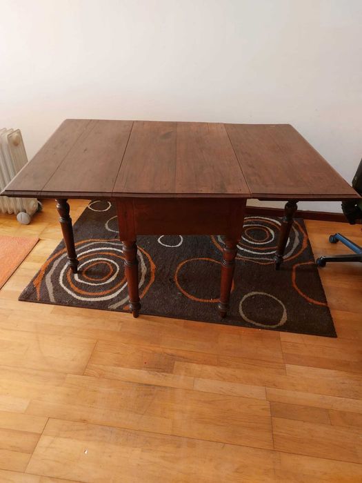 Mesa centenária dobravel + 4 cadeiras, 150x100x75