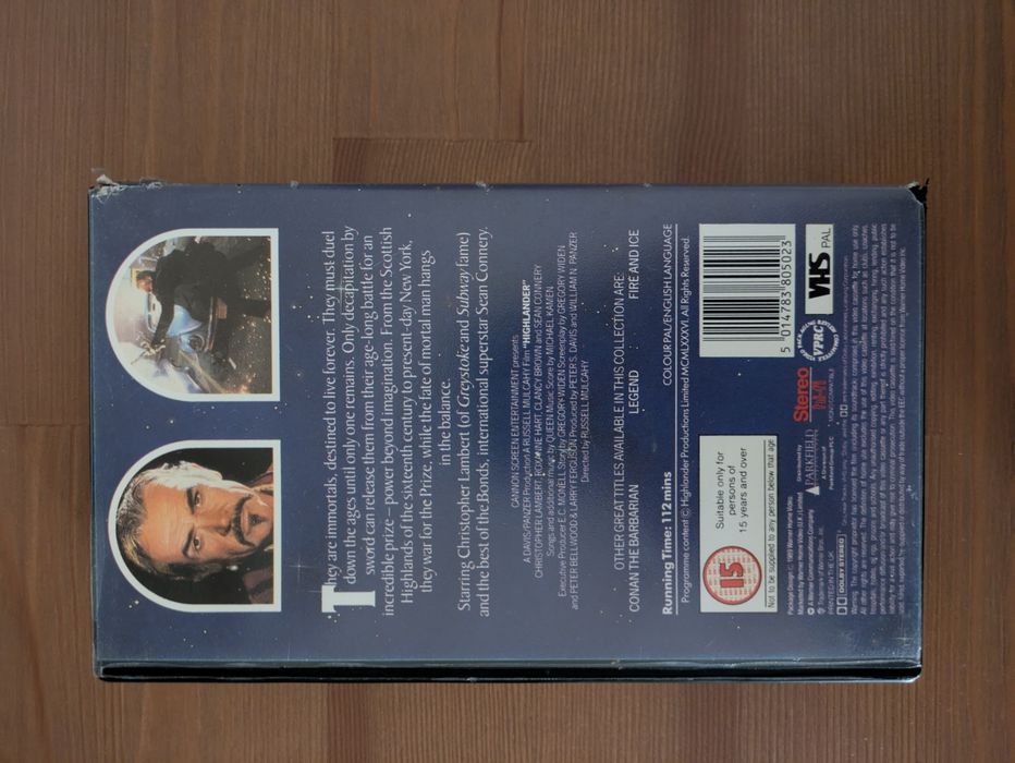VHS " Highlander" 1986 (Opt. Estado)
