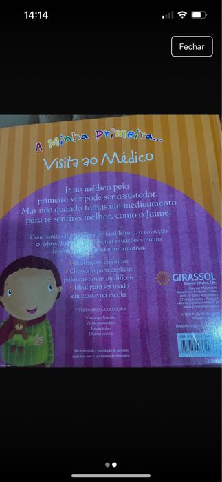 Visita ao medico livro infantil