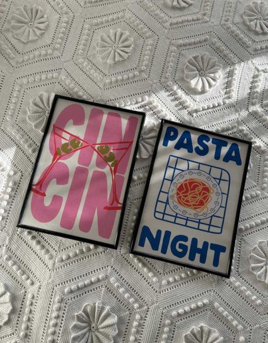 Conjunto de dois quadros decorativos