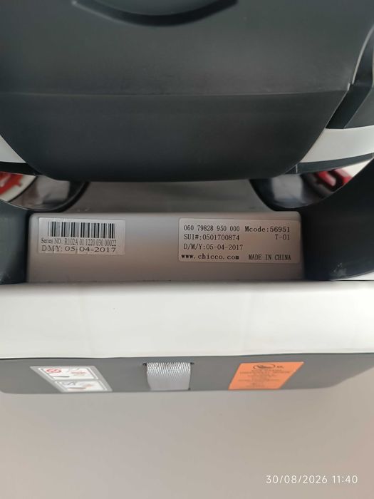 Cadeira Auto Chicco Isofix (0-25kg)