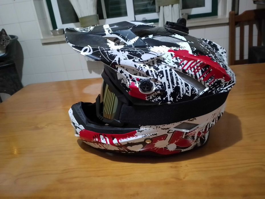 Capacete enduro motocross btt L