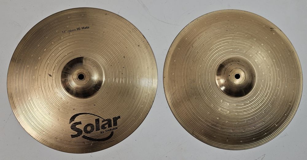 Hi-hat Sabian talerze do perkusji w bardzo dobrym stanie
