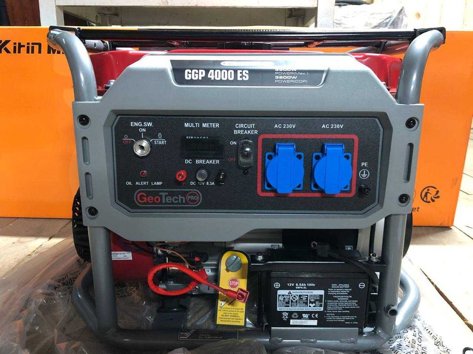 Генератор GeoTech-Pro GGP4000 ES – 3.6/3.2 кВт, AVR, електростарт
