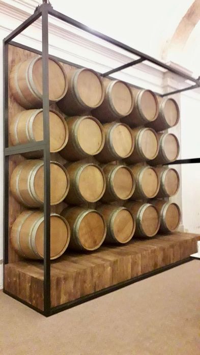 Parede decorativa de pipas - 4x4m