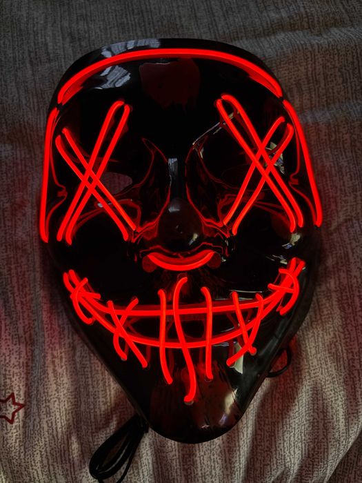 Máscara nova Halloween/Carnaval LED