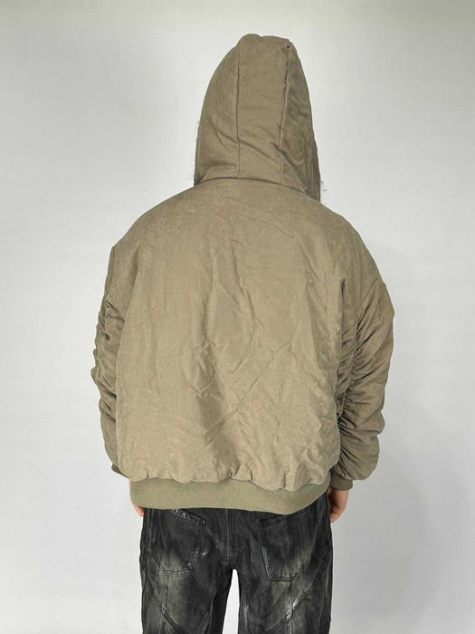 Бомбер Аляска куртка Bomber бежева zip капюшон куртка зіпка курточка
