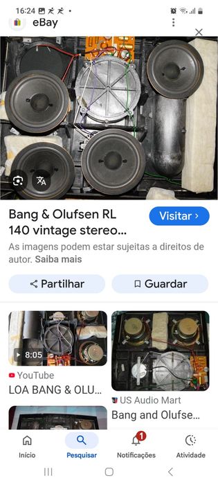 Bang olufsen  rl 140 colunas