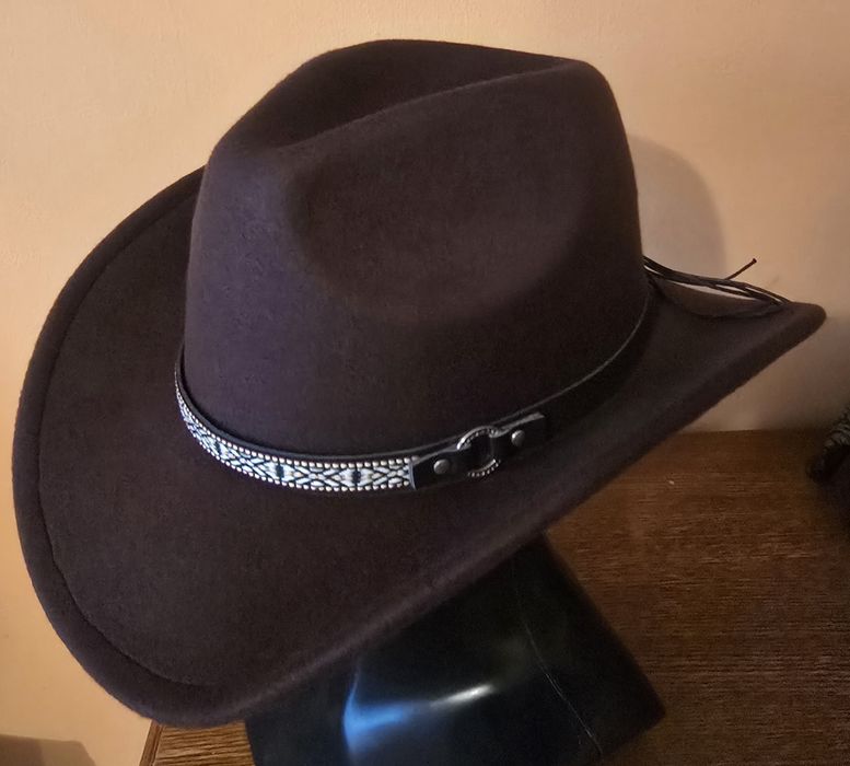 Elegancki kapelusz myśliwski, jeździecki, cowboyski w stylu USA. 57cm