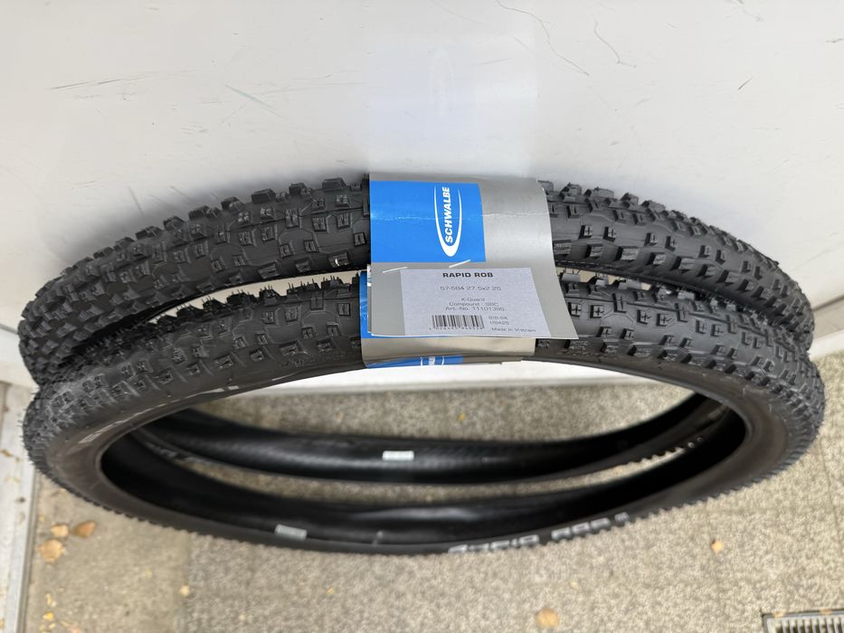 Dwie opony rowerowe Schwalbe Rapid Rob 27,5” x 2,25” (57-584)