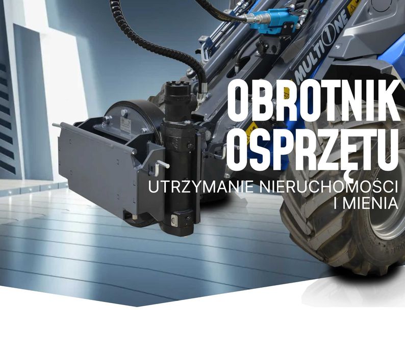 Wypożycz MultiOne z kosiarką bijakową–przesuw boczny 60 cm, obrót 360°