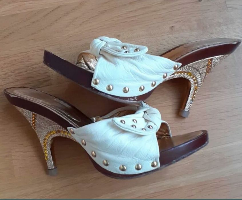 Шльопанці сабо шкіряні 39р.