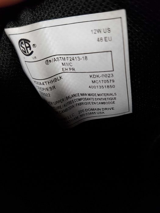 Buty robocze KODIAK rozm 46 wkł 30,5 cm