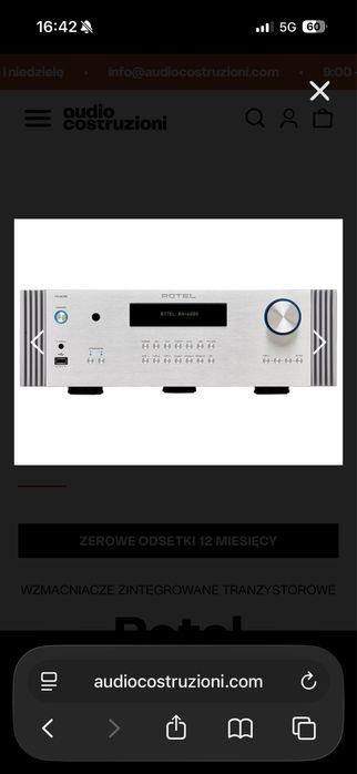 Rotel RA-6000 wzmacniacz zintegrowany. Okazja tylko do 12.06.26