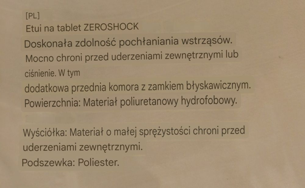 Etui wodoodporne na tablet 10.1