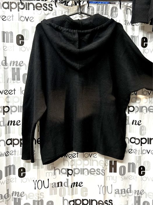 Брюки трикотажные, натуральные, вязанные, тёплые, чёрные, Италия,46-50