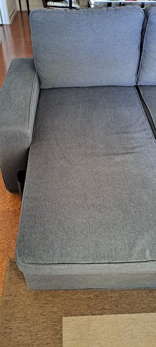 Sofá cama + 3 lugares + chez-longue