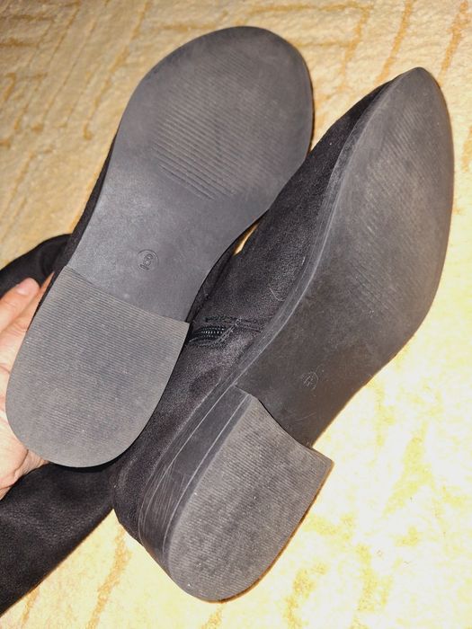 Идеальные сапоги высокие ботфорди базовые без каблука 39