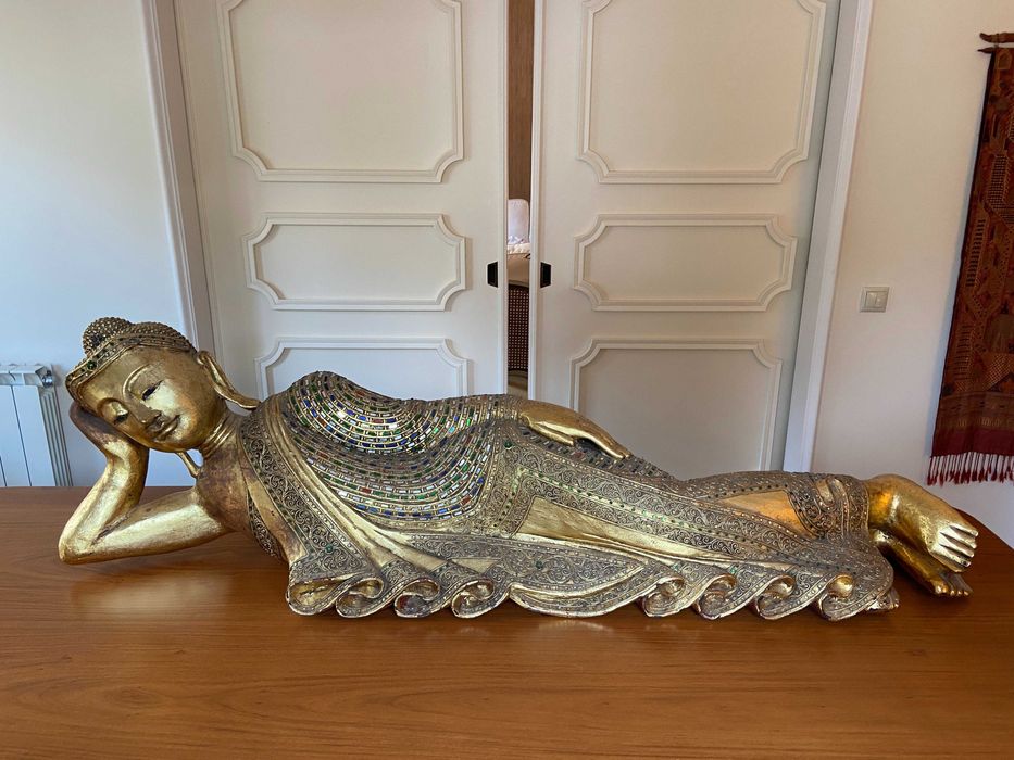 Grande Buda tailandesa original reclinável, budha, buddha