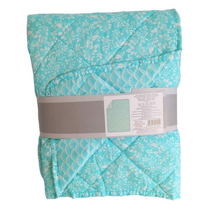 Narzuta na Łóżko 130x180 z Mikrofibry Miętowa