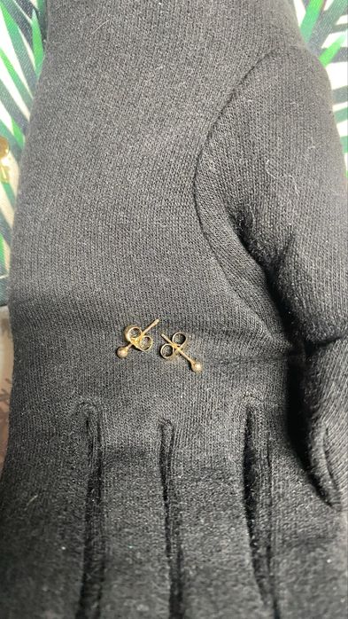 Kolczyki xuping złote stal chirurgiczna 18K