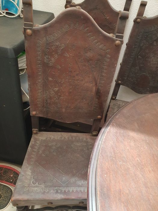 Mesa e cadeiras retro de 50 anos