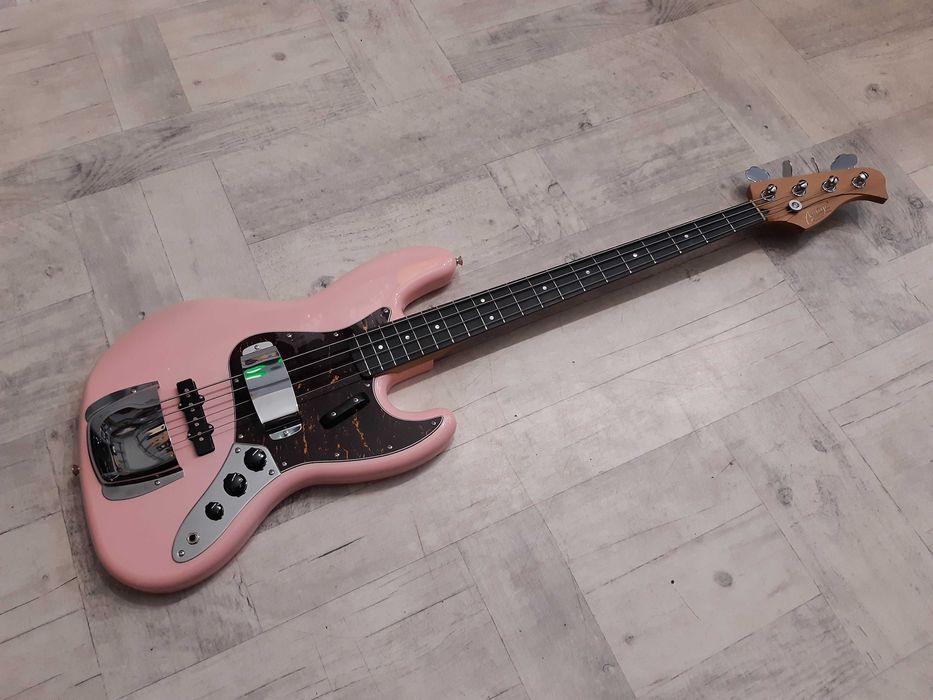 Gitara Basowa Auriga Jazz Bass -Pink- wysyłka Gratis lub zamiana