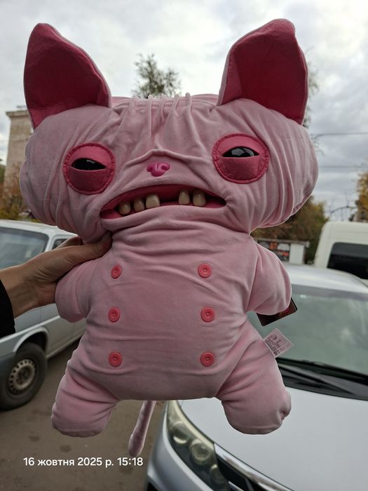 Fuggler мякі фуглер фаглер оригінал 22 см чорний рожевий жовтий сфінкс