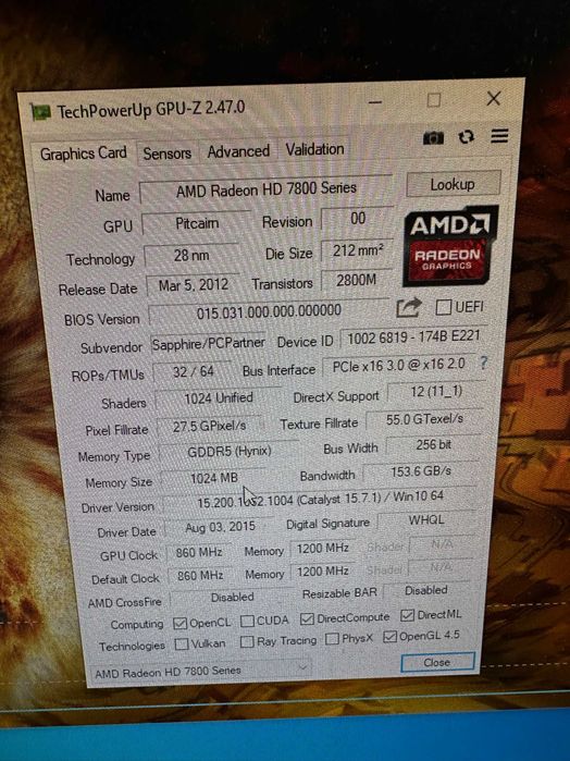 Відеокарта Sapphire Radeon HD7850 OC 1GB GDDR5 (256bit