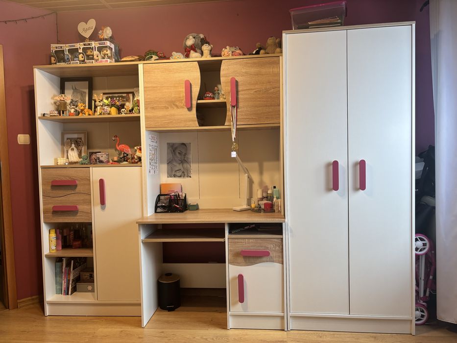 Meblościanka dziewczęca.