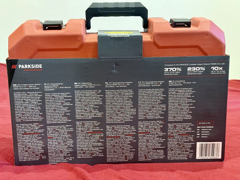 Klucz udarowy PASSK 20-Li B2 Parkside Performance