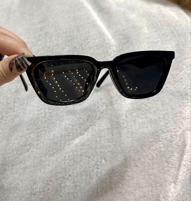 Czarne okulary przeciwsłoneczne Cat Eye | Retro Vintage | SHEIN