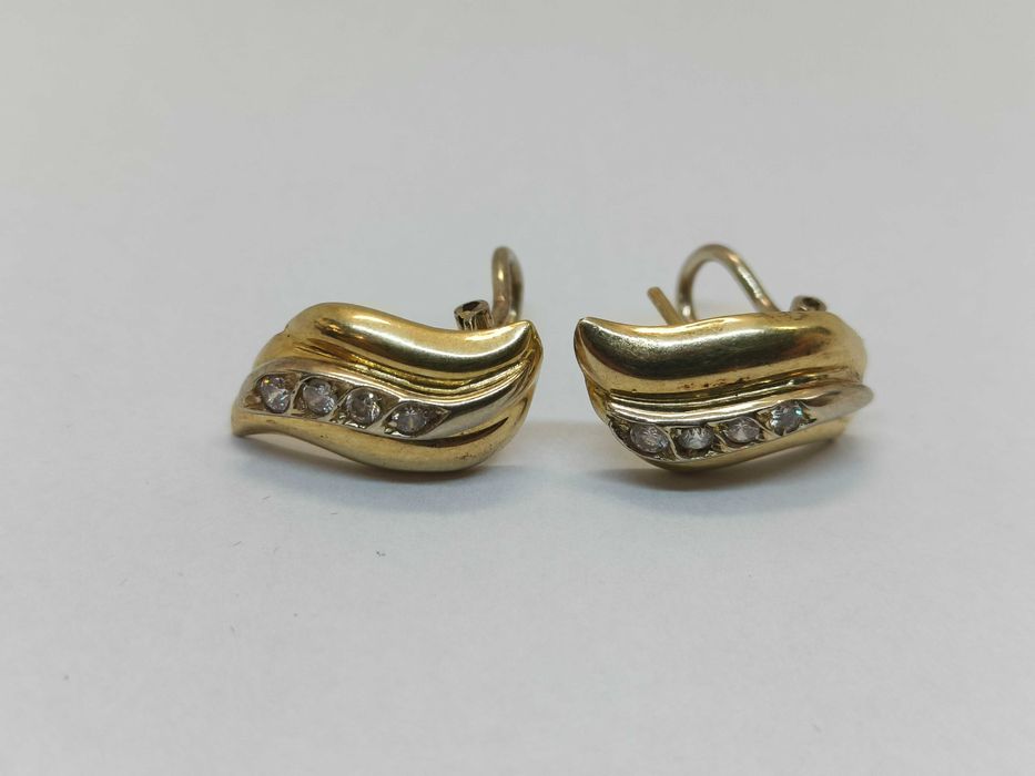 Kolczyki złote 6,41g 18k 750; Madej S.C. Igielna Jasło