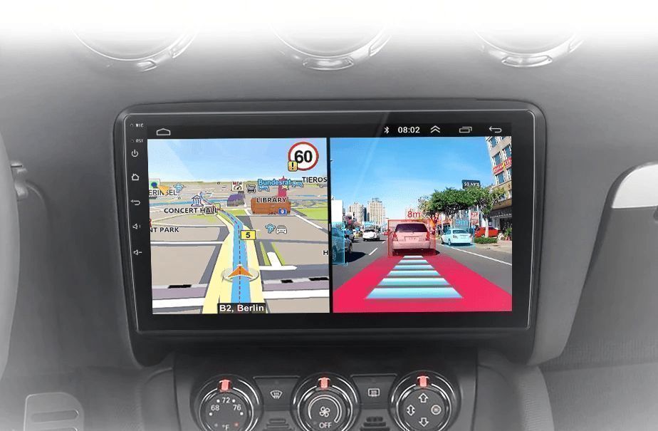 Audi TT MK2 8J 2006–2014 – Radio Android 15 9” CarPlay Android Auto 8GB/256GB GPS Nawigacja Stacja Multimedialna WiFi Bluetooth DSP 4G LTE PL