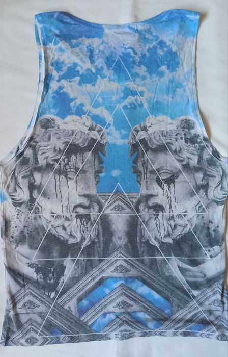 Bershka oversized tank top estampado gráfico S